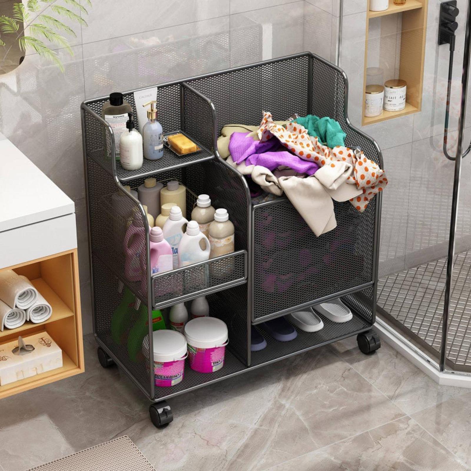 Sports Equipment Storage Rack - 바퀴 달린 대용량 스포츠 용품 보관