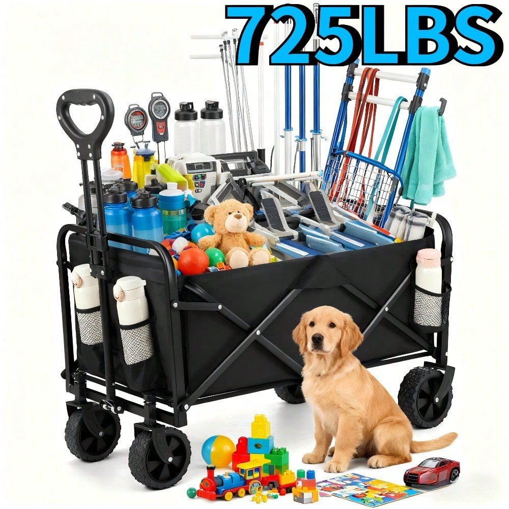 다기능 실용적인 웨건 카트, 고강도 금속 프레임, 접이 - Sports Equipment Trolley 리뷰 및 가격