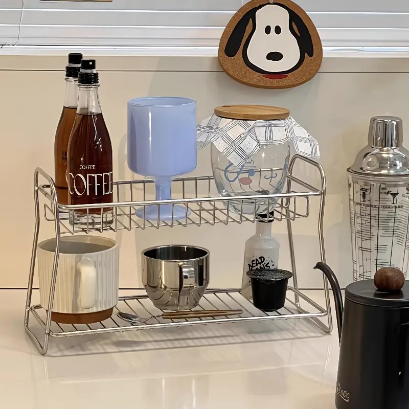 2단 카운터탑 수납 선반 - 주방, 욕실, 사무실, 화 - Sports Equipment Storage Rack 리뷰 및 가격