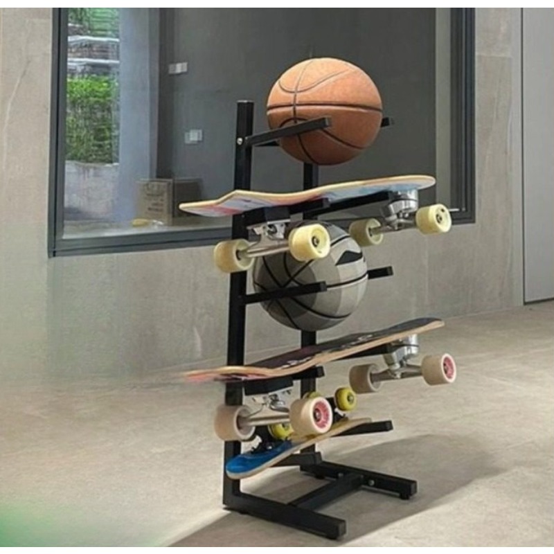 스케이트보드 장비 랙 통합형 디자인 농구 축구 스포츠  - Sports Equipment Storage Rack 리뷰 및 가격