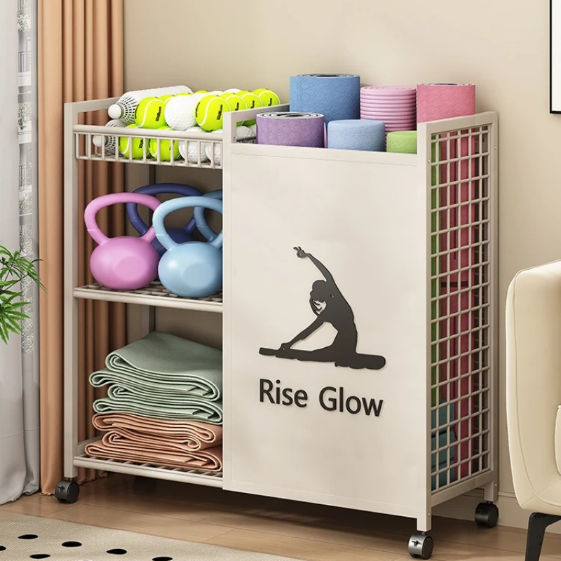 바퀴가 달린 이동식 피트니스 카트 - 홈 짐, 요가 스 - Sports Equipment Storage Rack 리뷰 및 가격