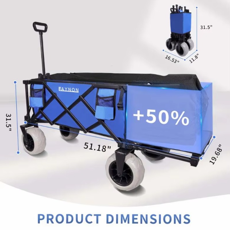 YTUIN OEM 확장형 대형 스포츠 웨건 카트 접이식 - Sports Equipment Trolley 리뷰 및 가격