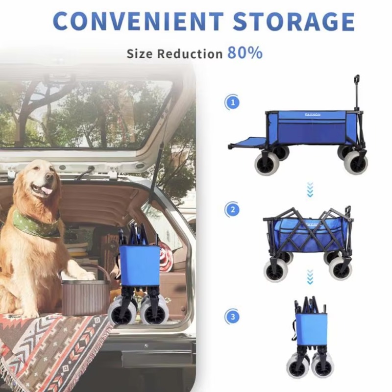 YTUIN OEM 확장형 대형 스포츠 웨건 카트 접이식 - Sports Equipment Trolley 리뷰 및 가격