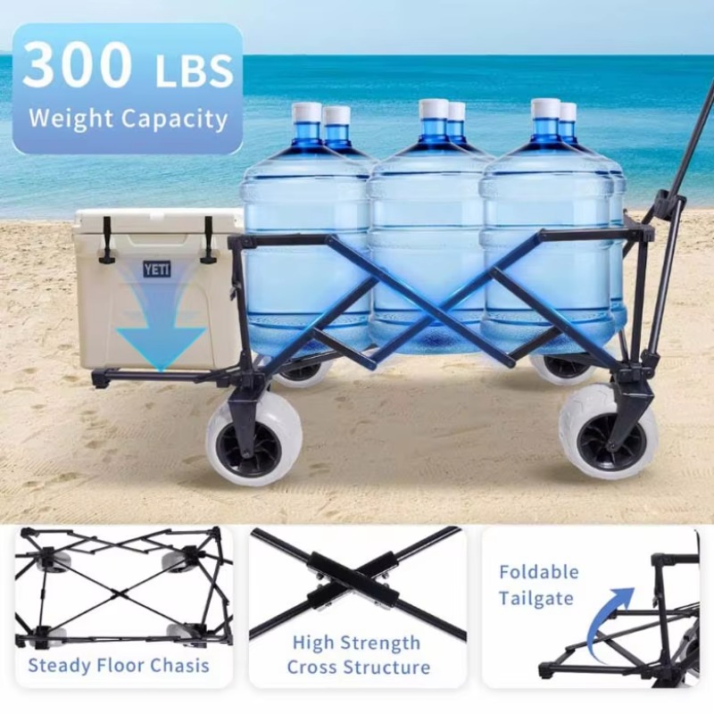 YTUIN OEM 확장형 대형 스포츠 웨건 카트 접이식 - Sports Equipment Trolley 리뷰 및 가격