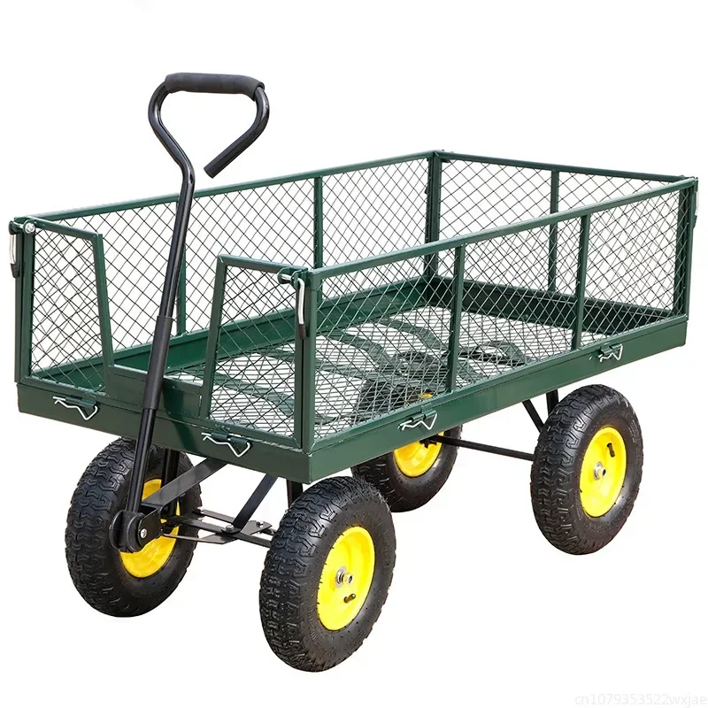 고품질 정원용 웨건 트롤리 마당 캠핑 잔디밭 4륜 손수 - Sports Equipment Trolley 리뷰 및 가격
