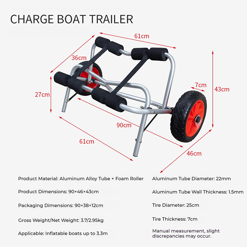 휴대용 접이식 카약 트롤리, 탈부착식 바퀴가 있는 만능 - Sports Equipment Trolley 리뷰 및 가격
