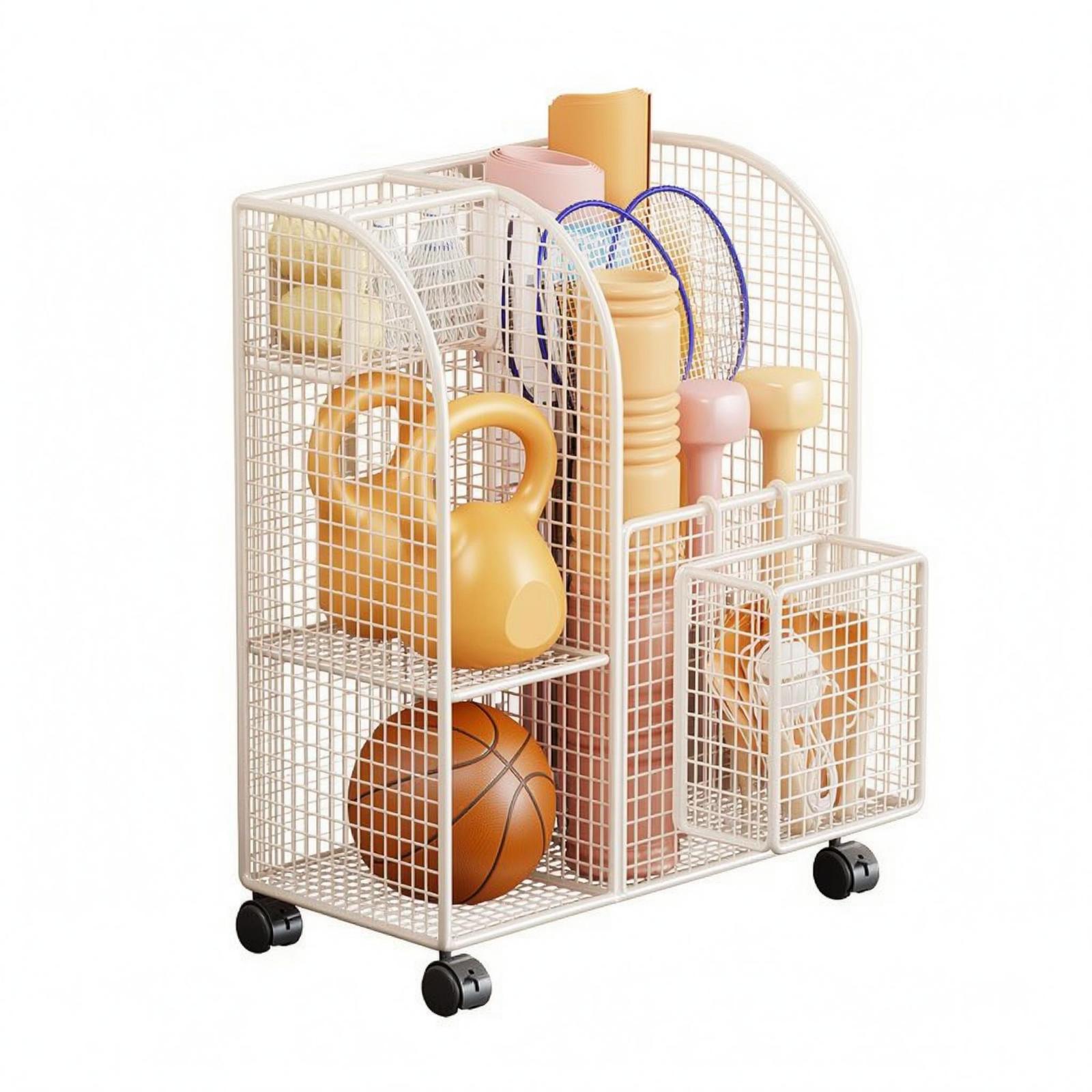 집 운동실에서 요가 매트와 운동 장비를 보관할 수 있는 - Sports Equipment Storage Rack 리뷰 및 가격