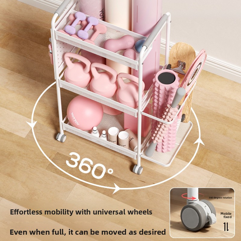 미니멀리스트 철제 수납 랙 다층 이동식 정리대 (요가  - Sports Equipment Trolley 리뷰 및 가격