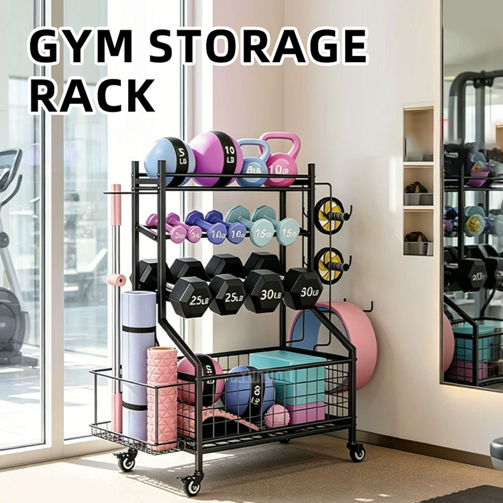 윤린리 헬스장 덤벨 요가 매트 보관대 축구 농구 보관  - Sports Equipment Trolley 리뷰 및 가격